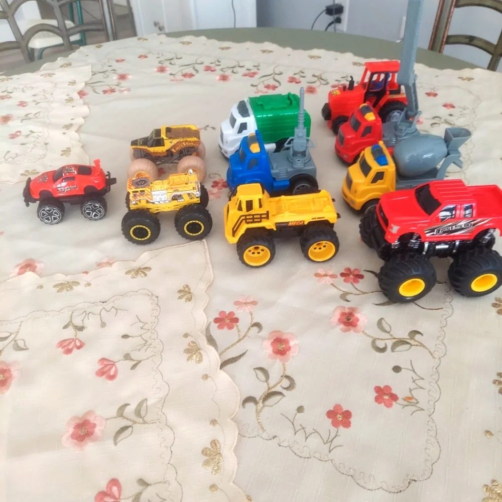 Toys miscellaneous vehicles Cars Trucks Big Wheels 10 each